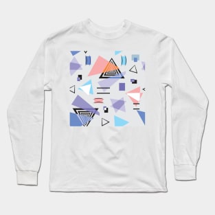 Triangles geometric pattern Long Sleeve T-Shirt